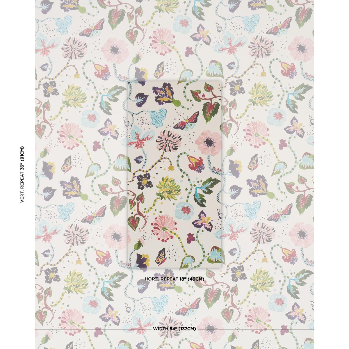 Schumacher Gloriette Multi Wallpaper