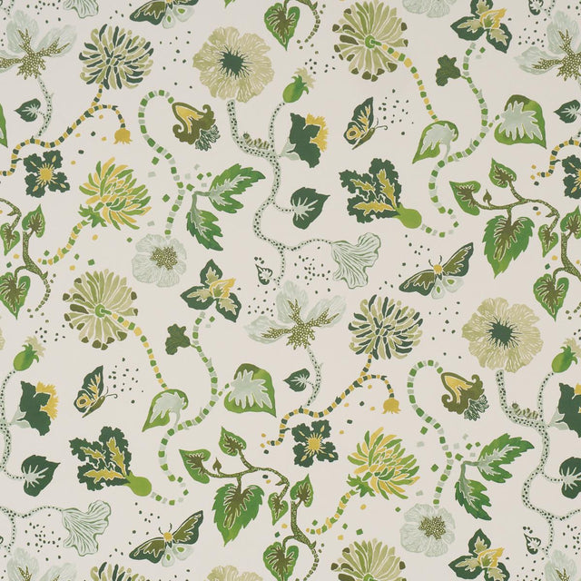 Schumacher Gloriette Green Wallpaper
