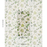 Schumacher Gloriette Green Wallpaper