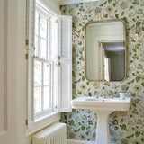 Schumacher Gloriette Green Wallpaper