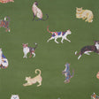 Schumacher Cats Green Wallpaper