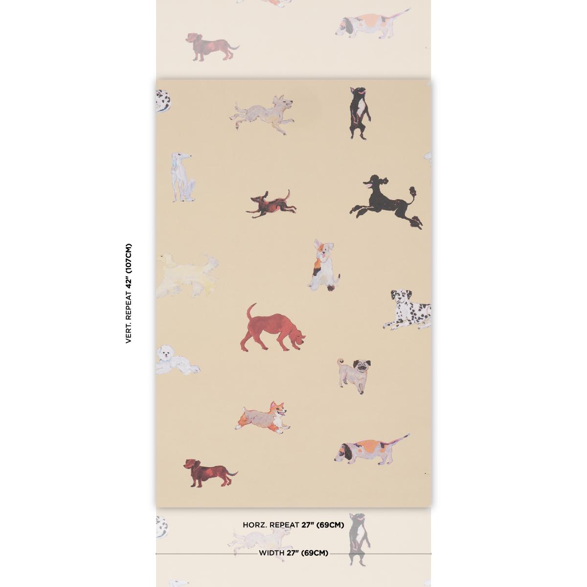 Schumacher Dogs Butter Wallpaper