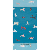Schumacher Dogs Cerulean Wallpaper