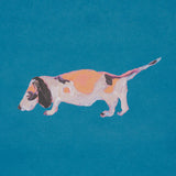 Schumacher Dogs Cerulean Wallpaper