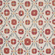 Schumacher Amal Tent Red & Blue Wallpaper