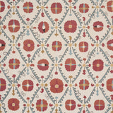 Schumacher Amal Tent Red & Blue Wallpaper