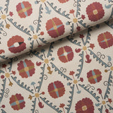 Schumacher Amal Tent Red & Blue Wallpaper