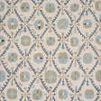 Schumacher Amal Calm Blue/Laurel Green Wallpaper