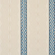 Schumacher Crème Anglaise English Cream/Denim Blue Wallpaper