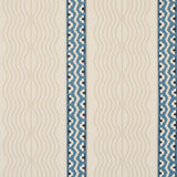 Schumacher Crème Anglaise English Cream/Denim Blue Wallpaper