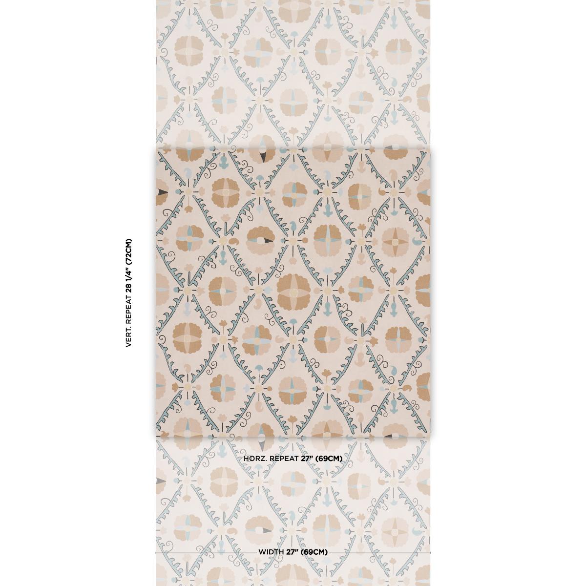 Schumacher Amal Almondine Wallpaper