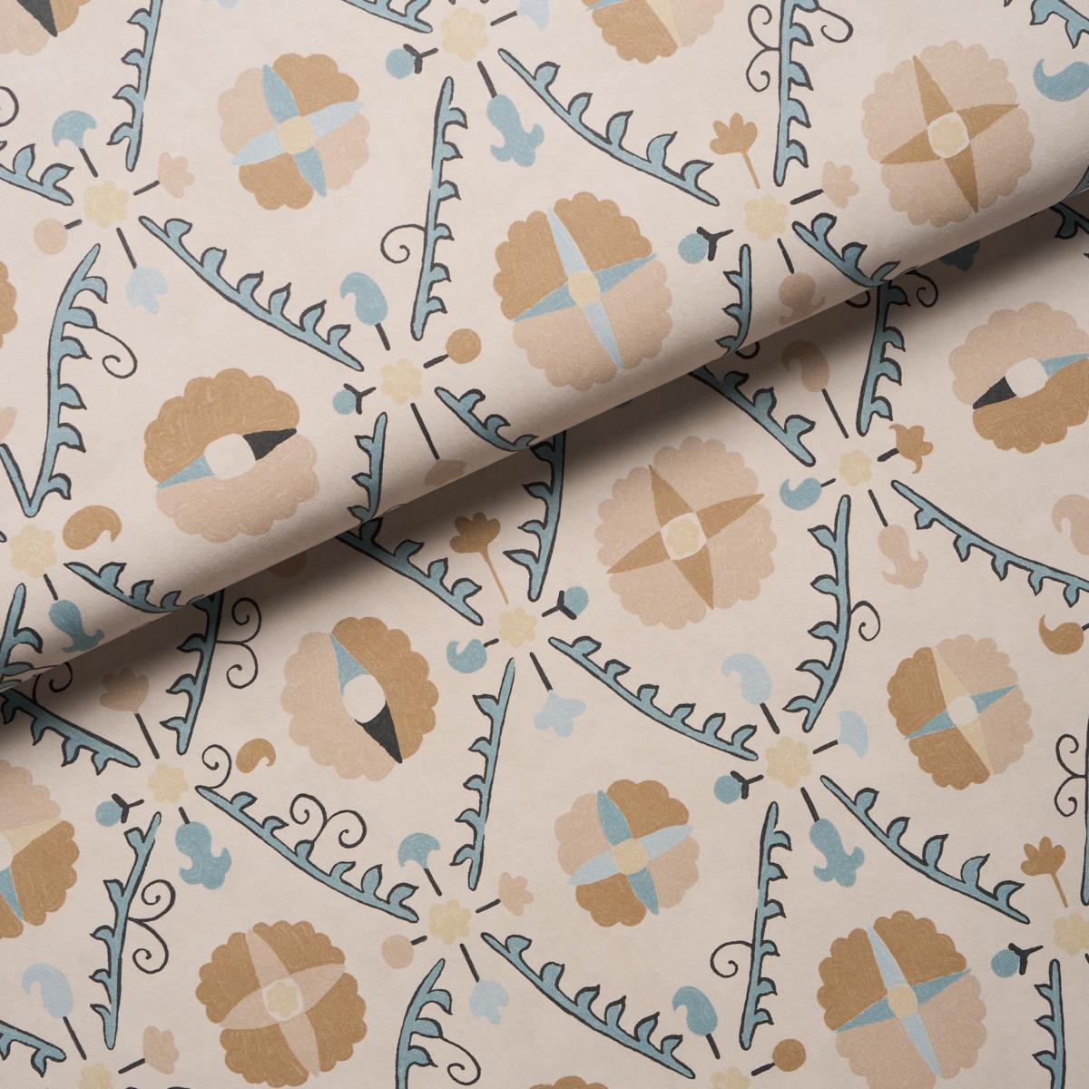 Schumacher Amal Almondine Wallpaper