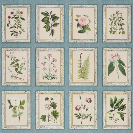 Schumacher Garden'S Trust Porcelain Blue Wallpaper