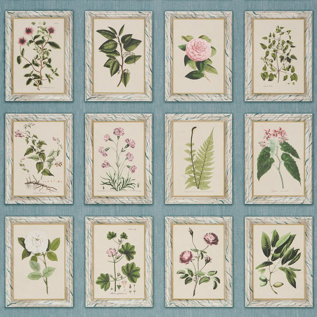 Schumacher Garden'S Trust Porcelain Blue Wallpaper