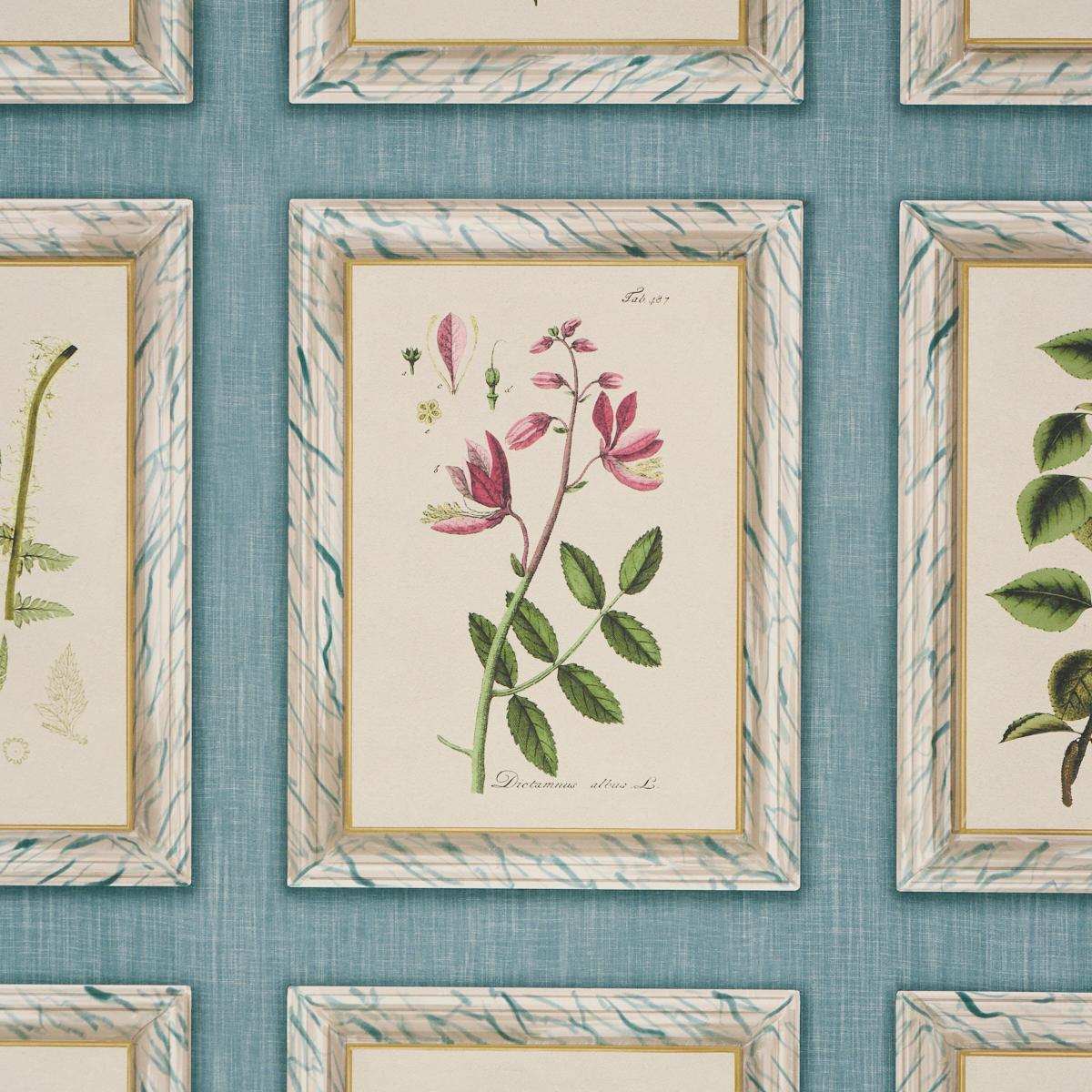 Schumacher Garden'S Trust Porcelain Blue Wallpaper