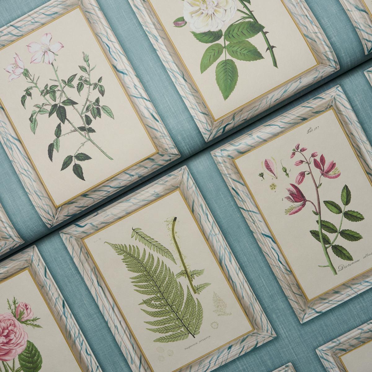 Schumacher Garden'S Trust Porcelain Blue Wallpaper