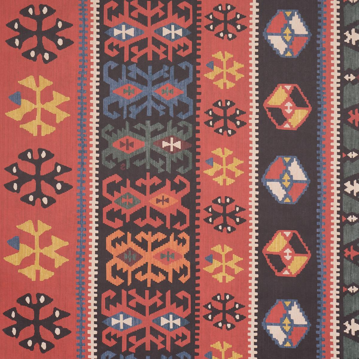 Schumacher Sahane Pomegranate Red Wallpaper