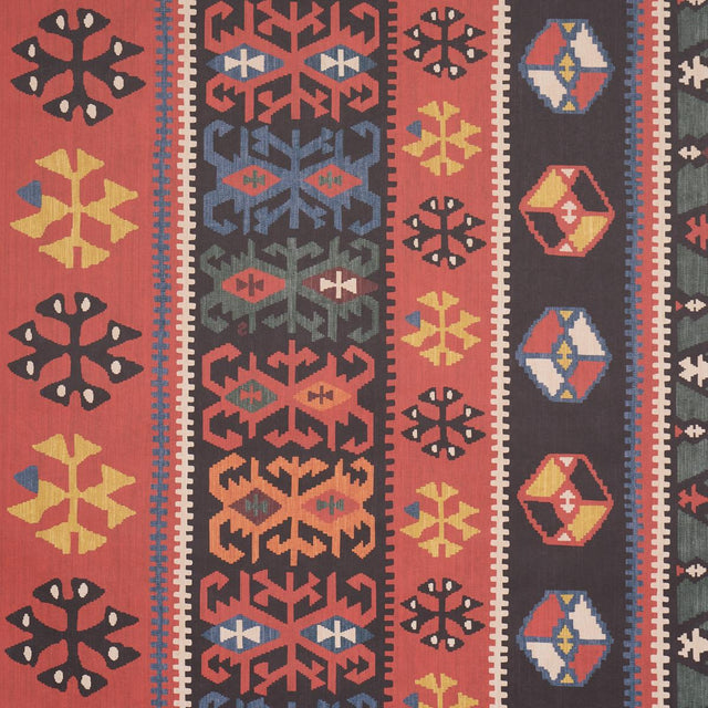Schumacher Sahane Pomegranate Red Wallpaper