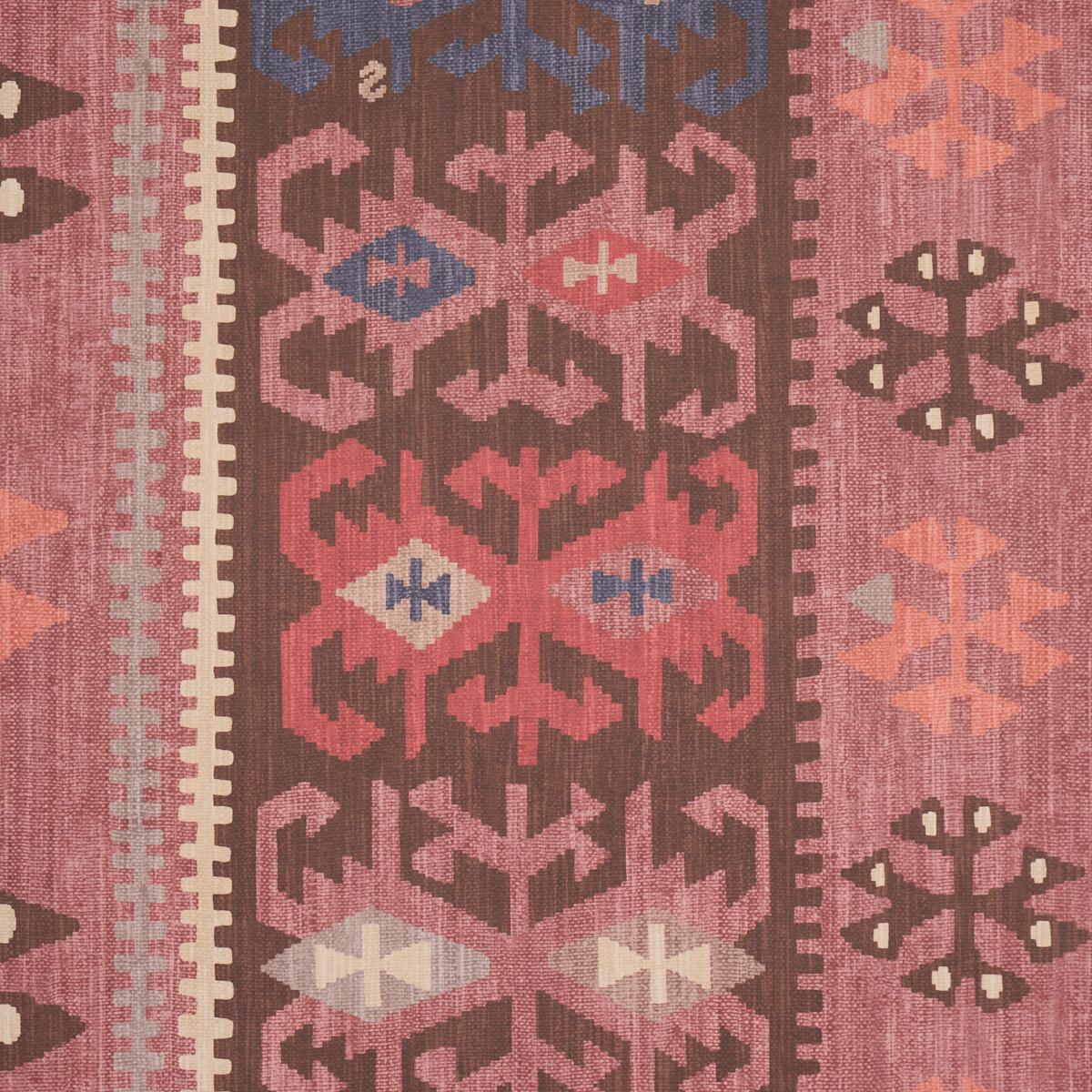 Schumacher Sahane Faded Rust Wallpaper