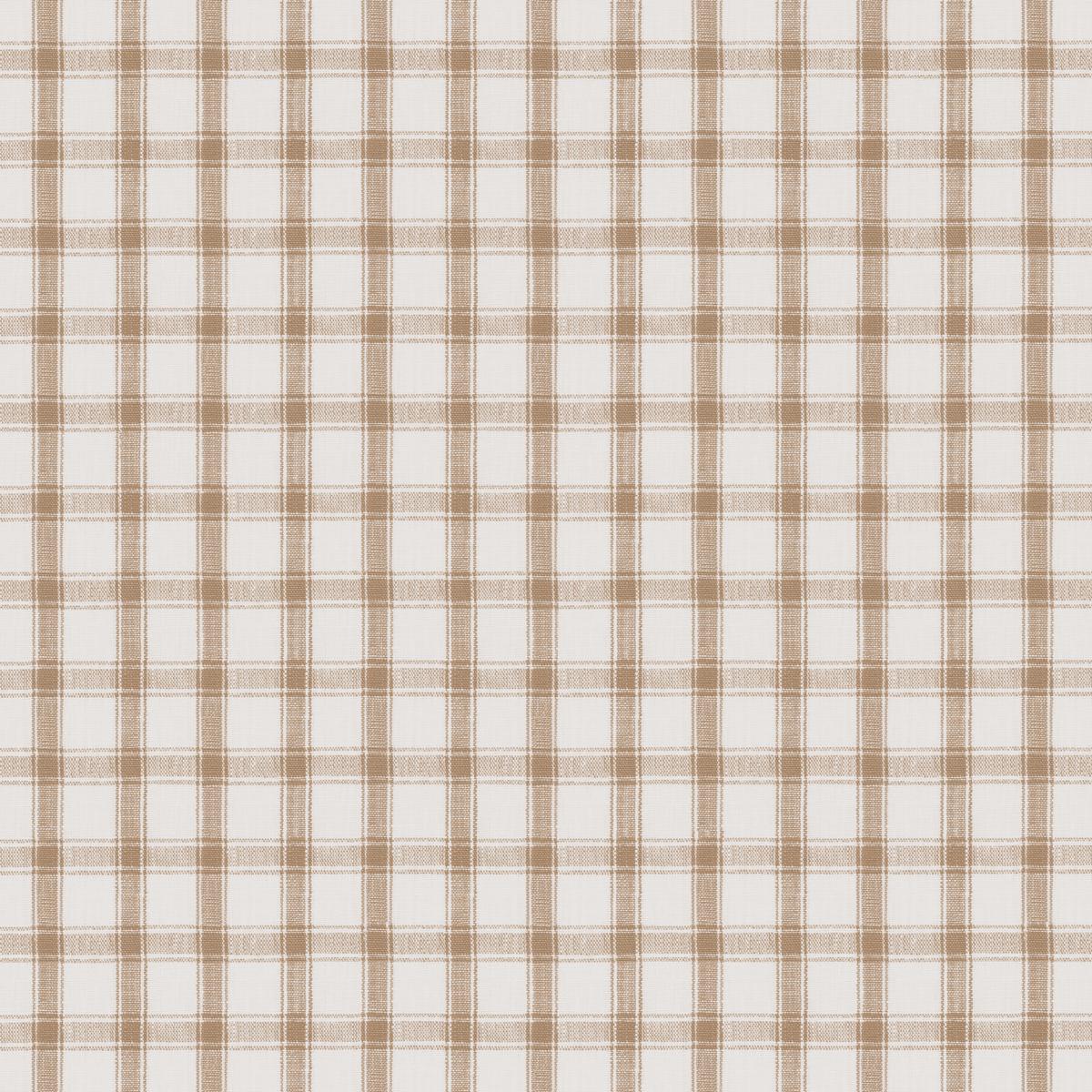 Schumacher Crawford Linen Check Neutral Fabric