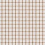 Schumacher Crawford Linen Check Neutral Fabric