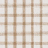 Schumacher Crawford Linen Check Neutral Fabric