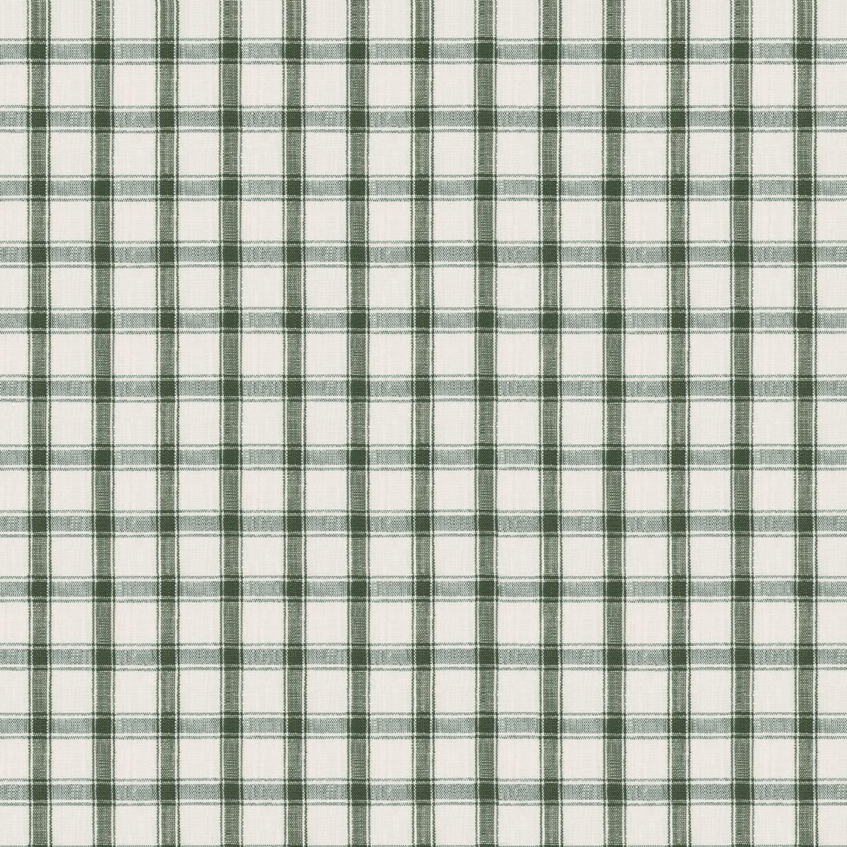 Schumacher Crawford Linen Check Forest Fabric