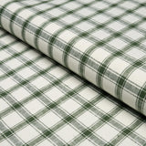Schumacher Crawford Linen Check Forest Fabric
