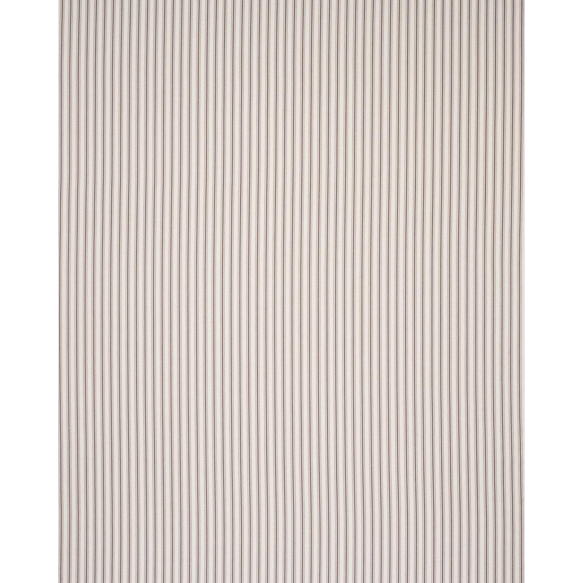 Schumacher Birdie Ticking Stripe Brown Fabric