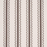Schumacher Birdie Ticking Stripe Brown Fabric