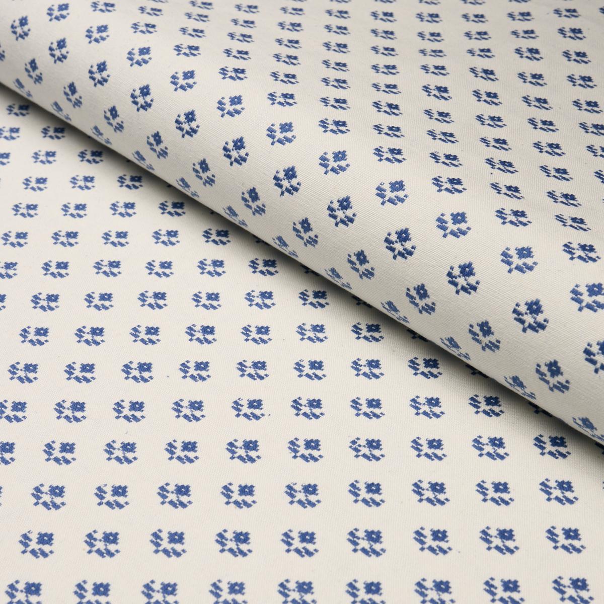 Schumacher Robyn Indigo Fabric