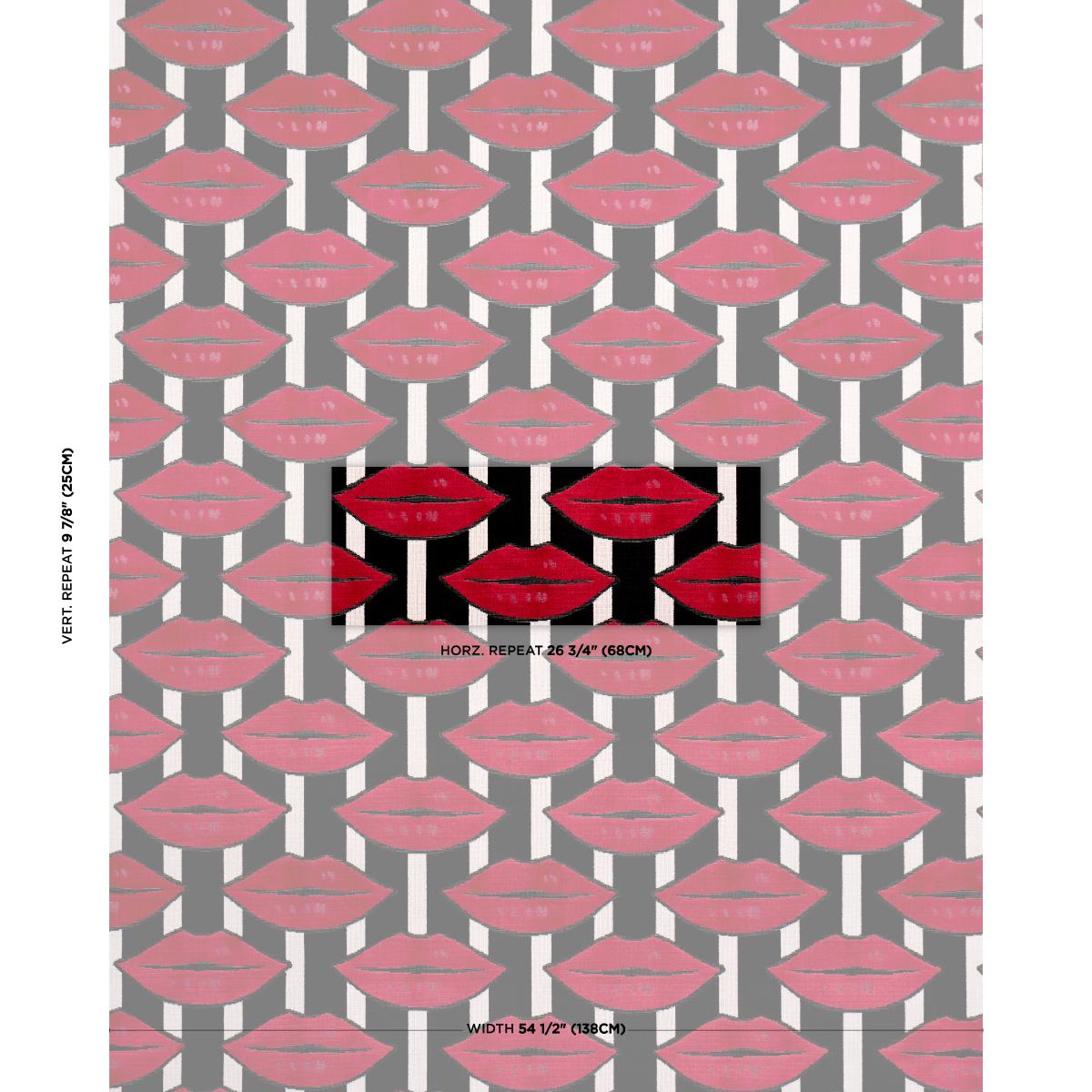 Schumacher Amuse Bouche Lipstick Red Fabric