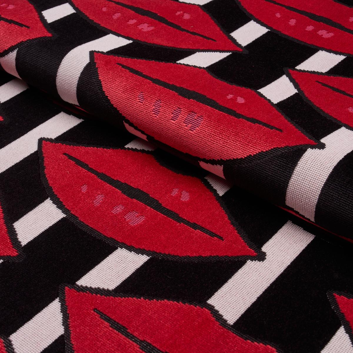 Schumacher Amuse Bouche Lipstick Red Fabric