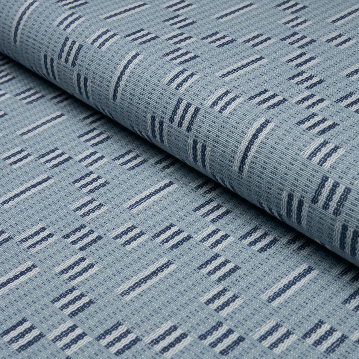 Schumacher Austin Blue Fabric