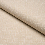 Schumacher Ross Weave Neutral Fabric