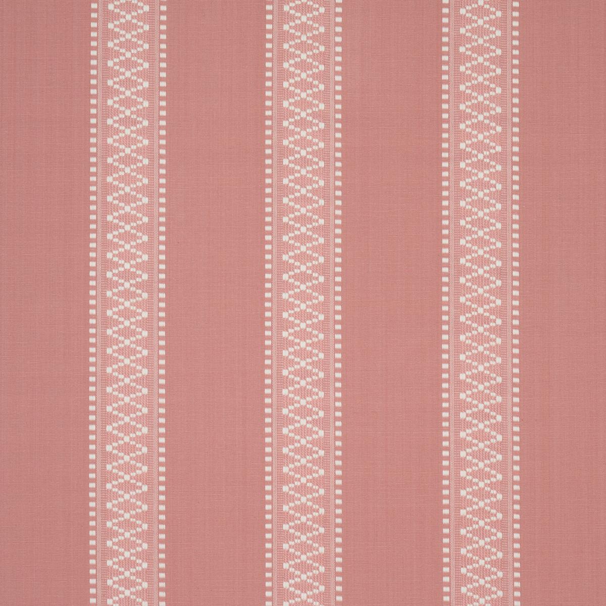 Schumacher Shannon Stripe Pink Fabric