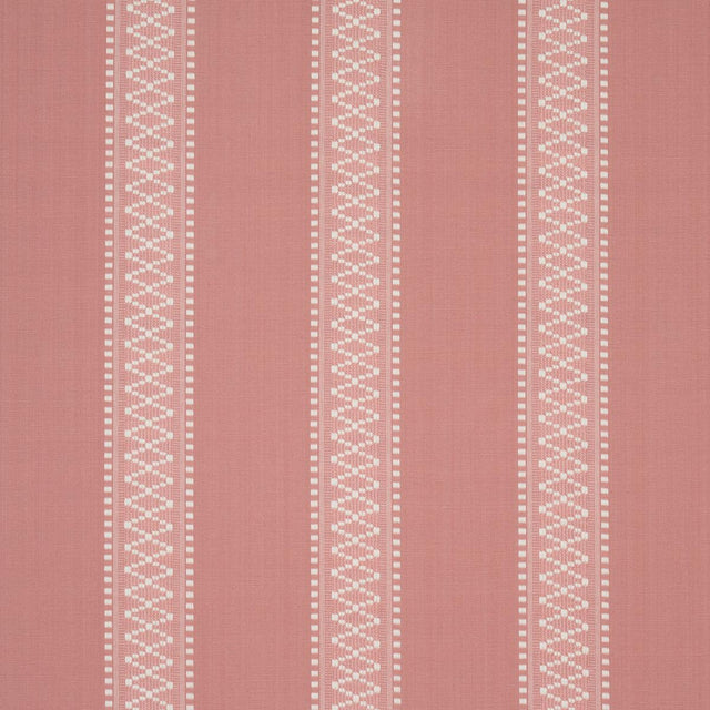 Schumacher Shannon Stripe Pink Fabric