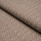 Schumacher Ross Weave Brown Fabric