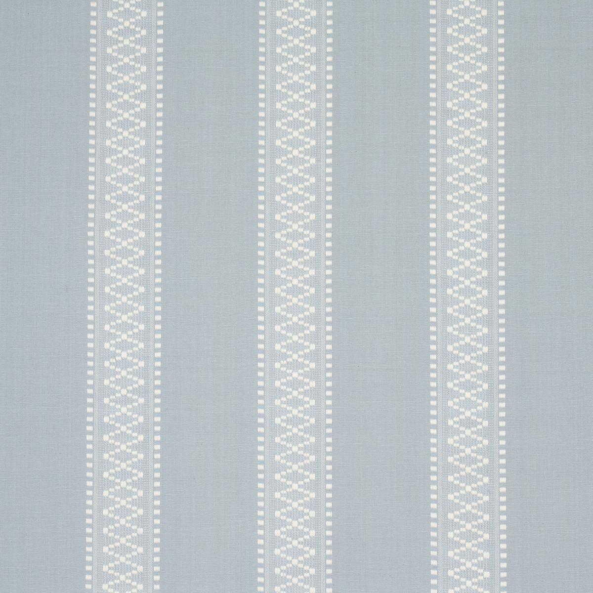Schumacher Shannon Stripe Sky Fabric