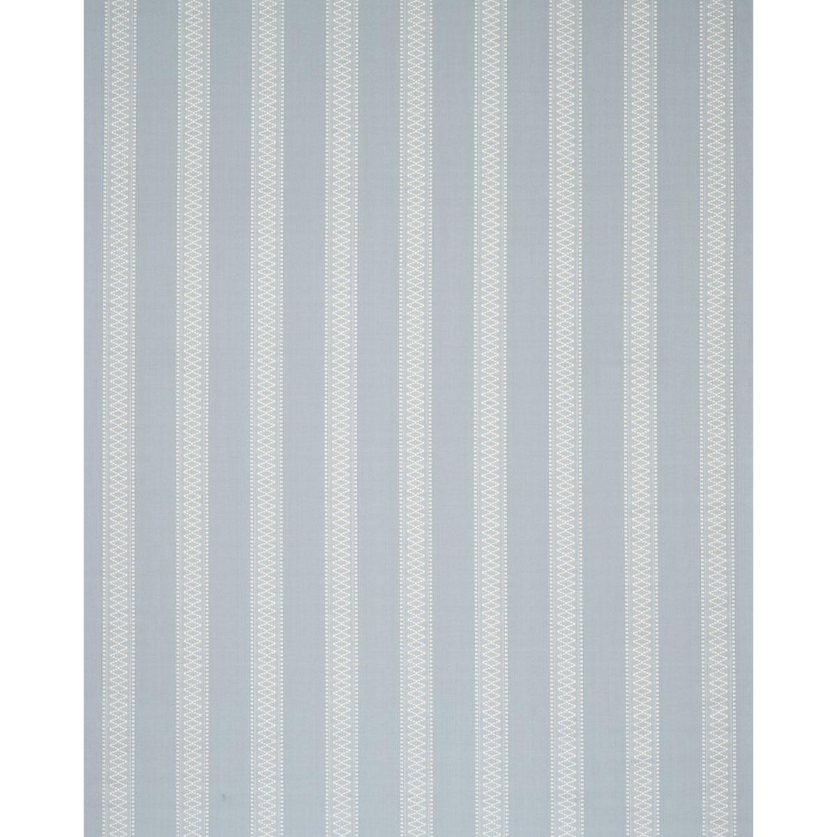 Schumacher Shannon Stripe Sky Fabric