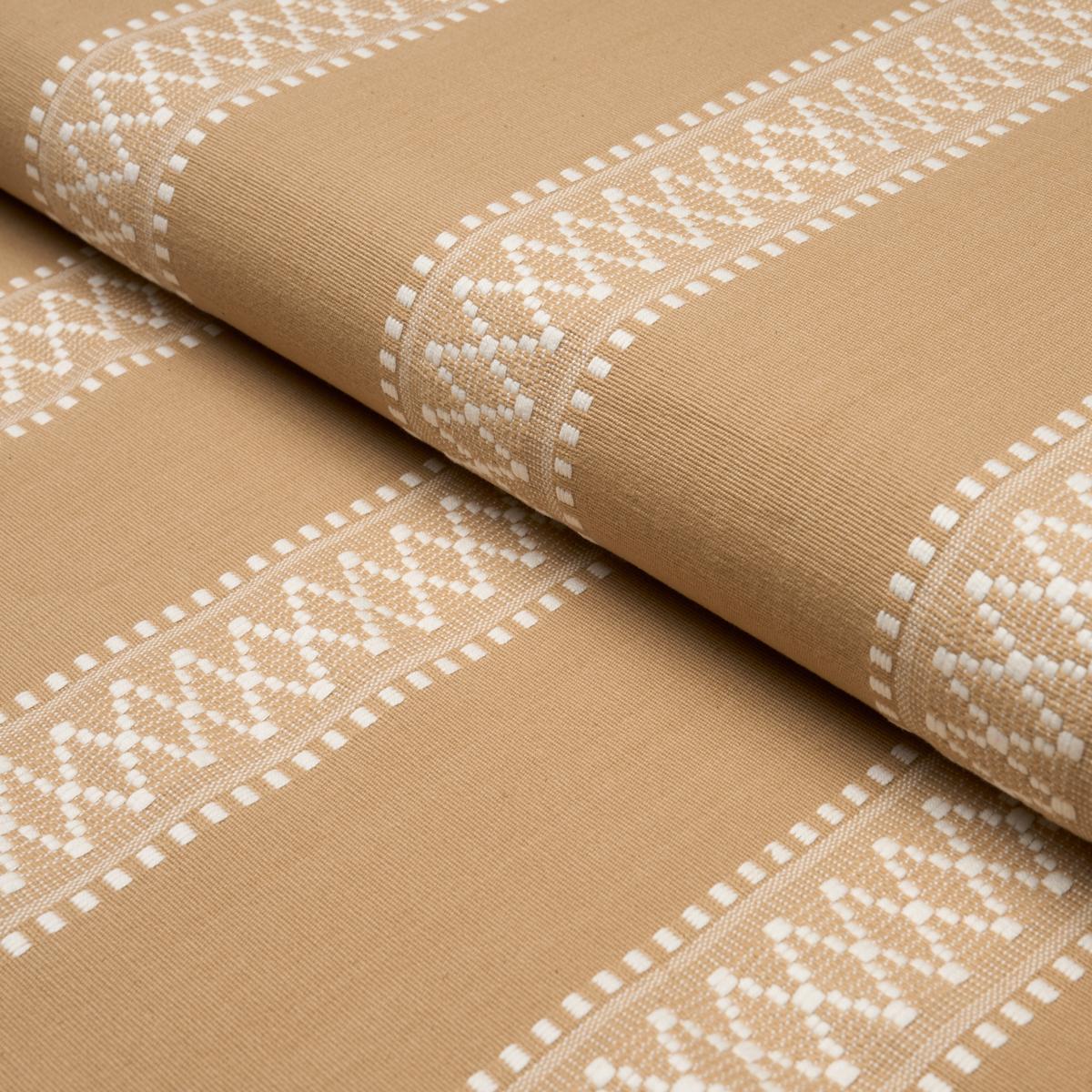 Schumacher Shannon Stripe Ochre Fabric