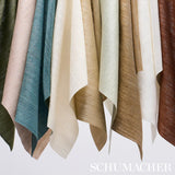 Schumacher Masara Handwoven Silk Petrol Fabric