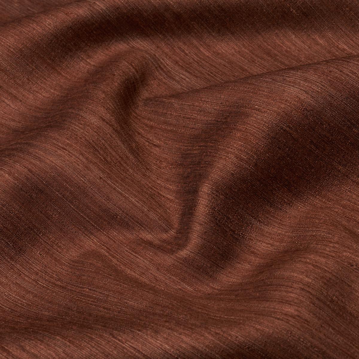 Schumacher Masara Handwoven Silk Cognac Fabric