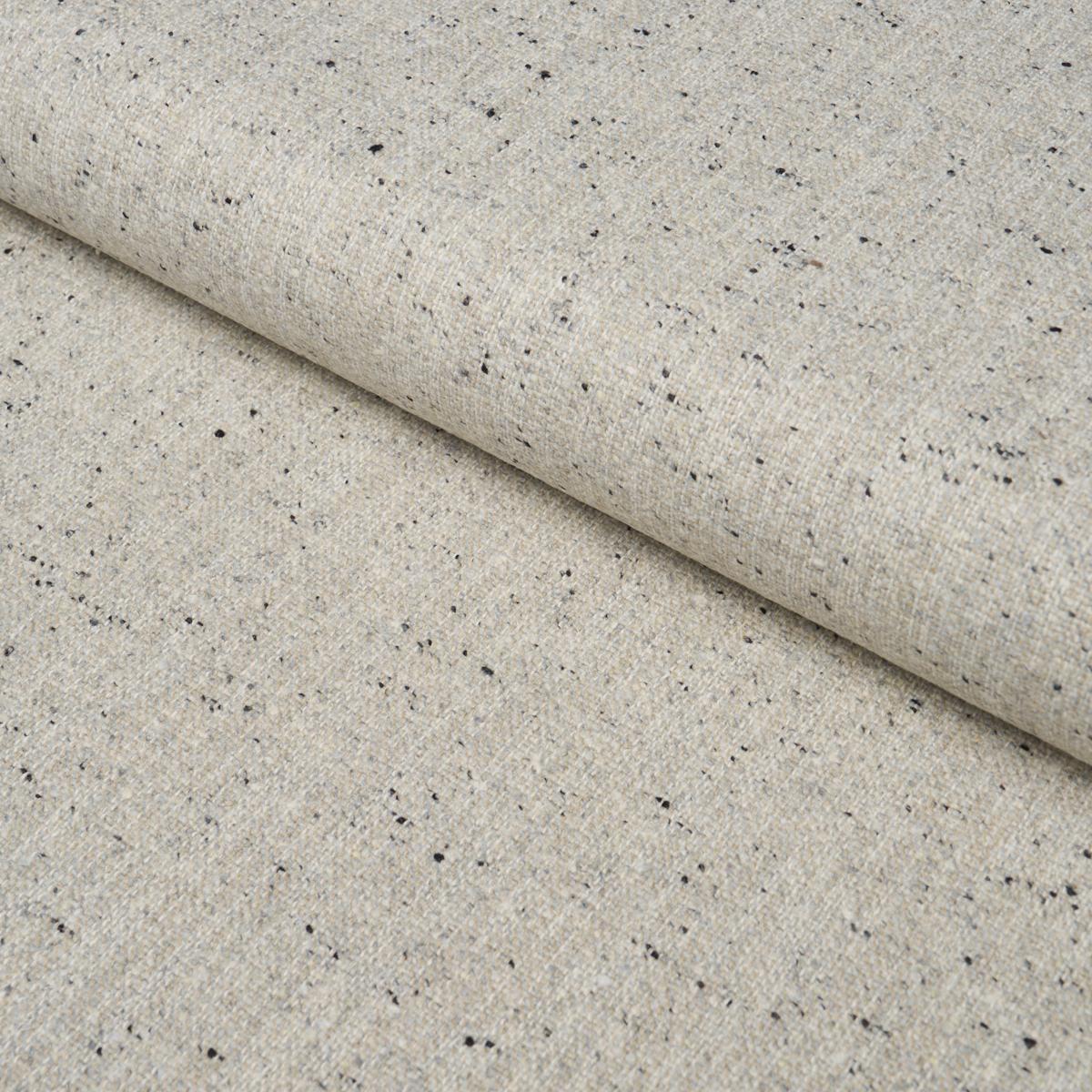 Schumacher Clarke Donegal Wool Blend Light Grey Fabric