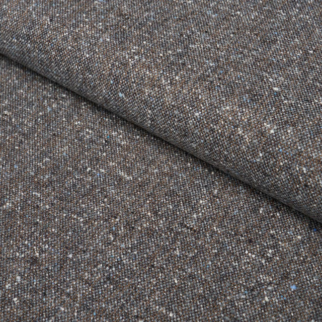 Schumacher Clarke Donegal Wool Blend Dark Grey Fabric