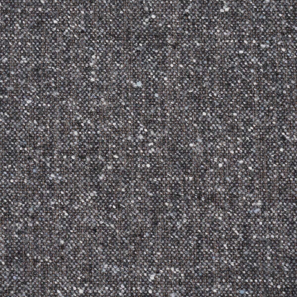 Schumacher Clarke Donegal Wool Blend Dark Grey Fabric