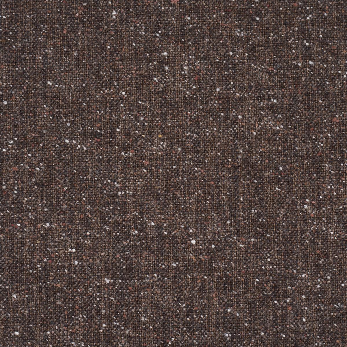 Schumacher Clarke Donegal Wool Blend Dark Brown Fabric