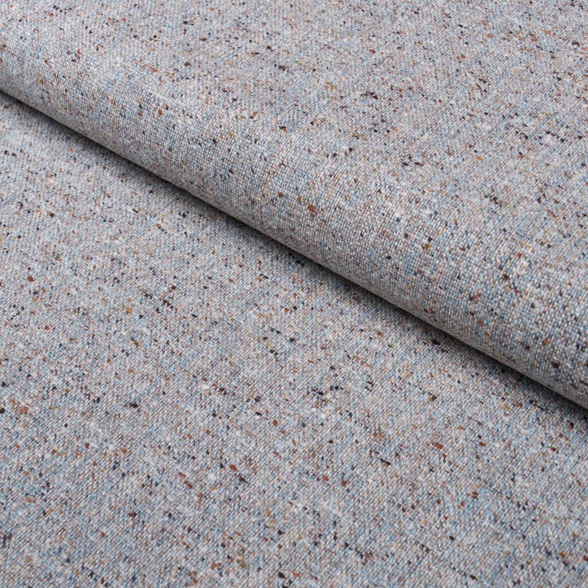 Schumacher Clarke Donegal Wool Blend Light Blue Fabric