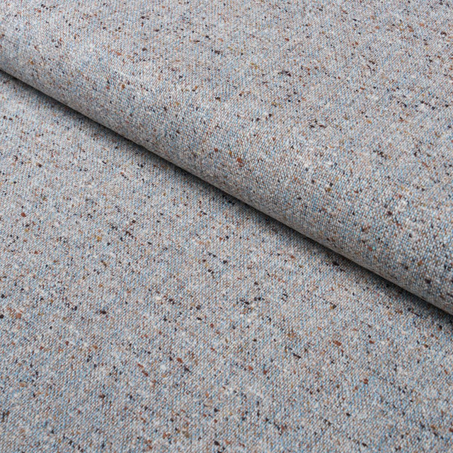 Schumacher Clarke Donegal Wool Blend Light Blue Fabric