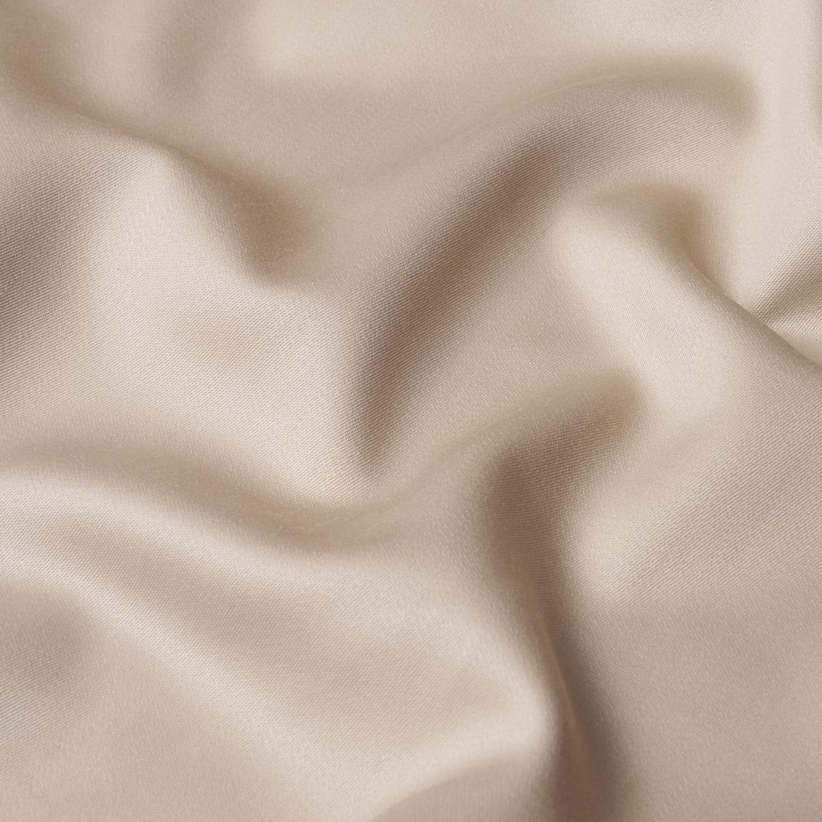 Schumacher Donovan Merino Wool Sateen Taupe Fabric